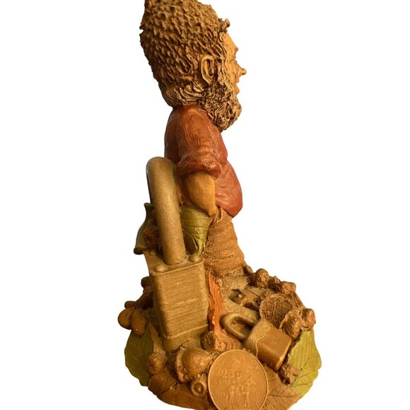 Vintage 1985 Tom Clark Locke Gnome Figurine Locks Heart Numbered 96 Estate 6" - Picture 5 of 6